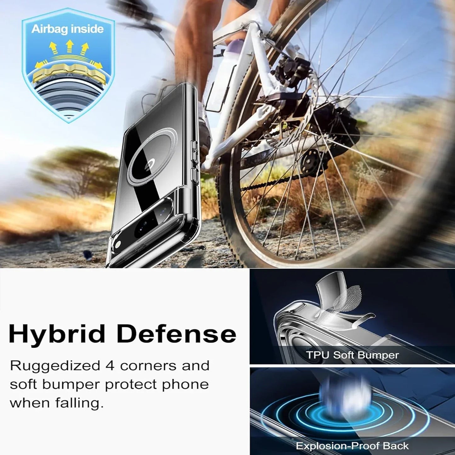 Transparent Magsafe Case For Google Pixel Series