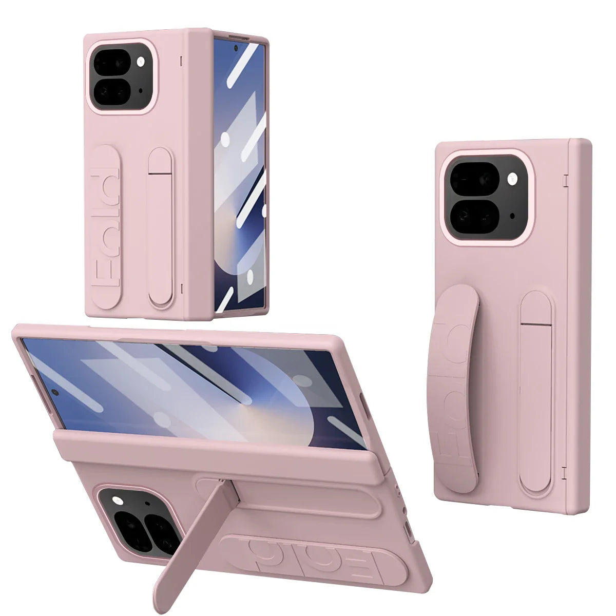 Shockproof Case with Strap & Stand For Google Pixel 9 Pro Fold