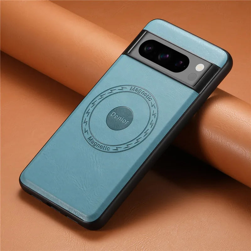 Magnetic Leather Case with Wallet For Google Pixel Series