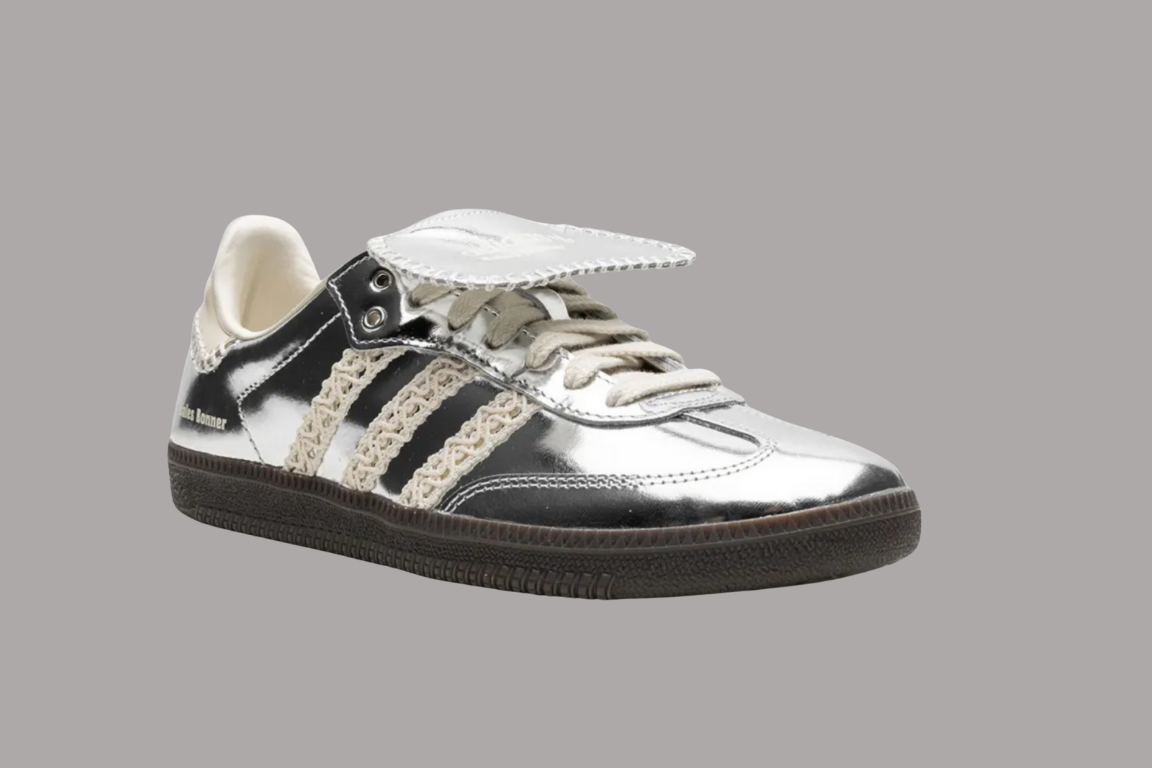 Metallic Silver Heritage Sneakers – Premium Retro Edition