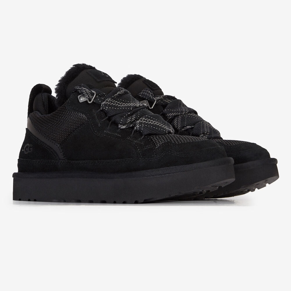 Suede Shearling Low Baskets - Black Edition