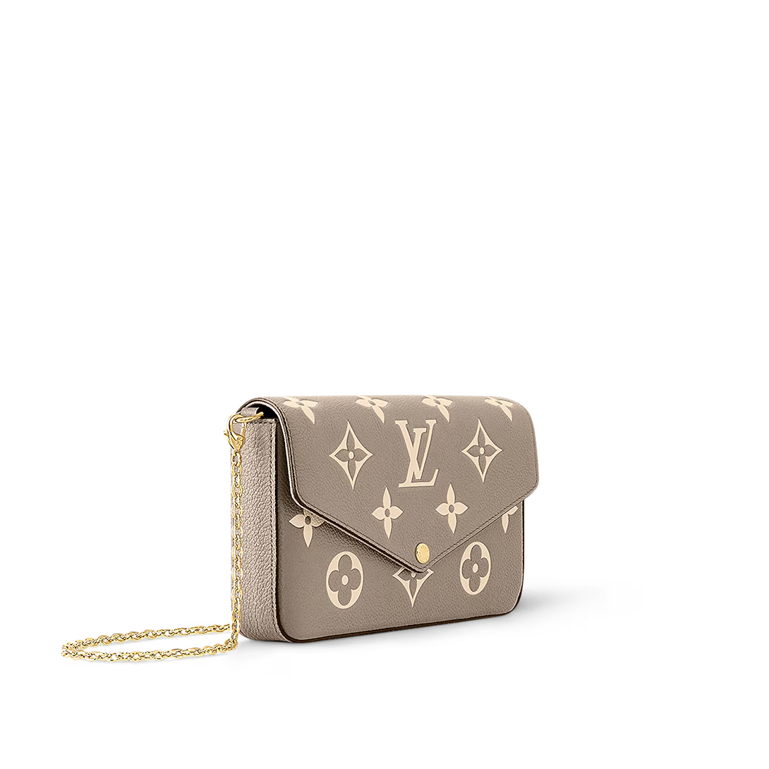 Felicie Pouch Monogram Cream