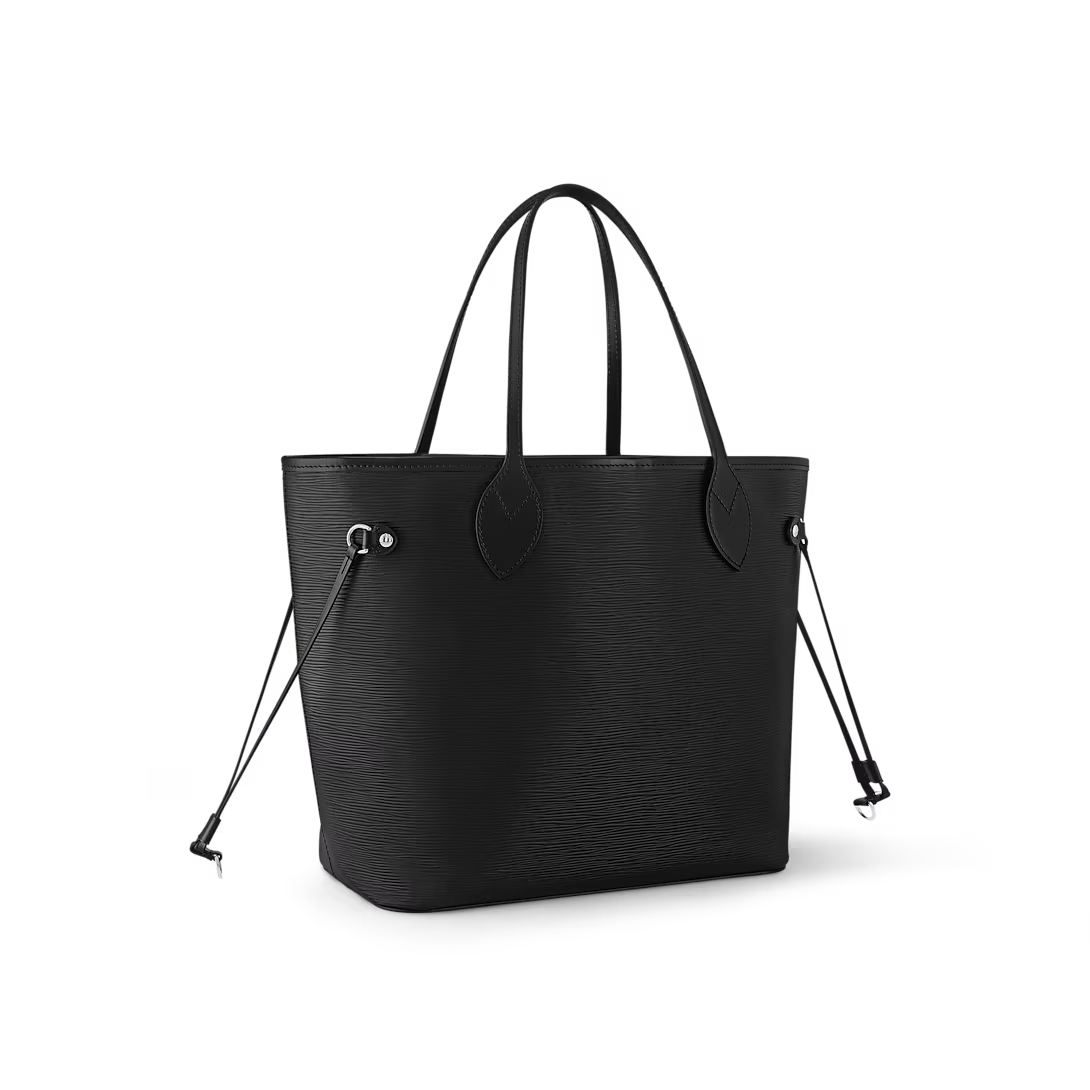 Never Full MM Black Epi Leather