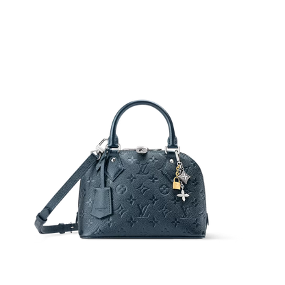 Alma BB Blue Monogram Print