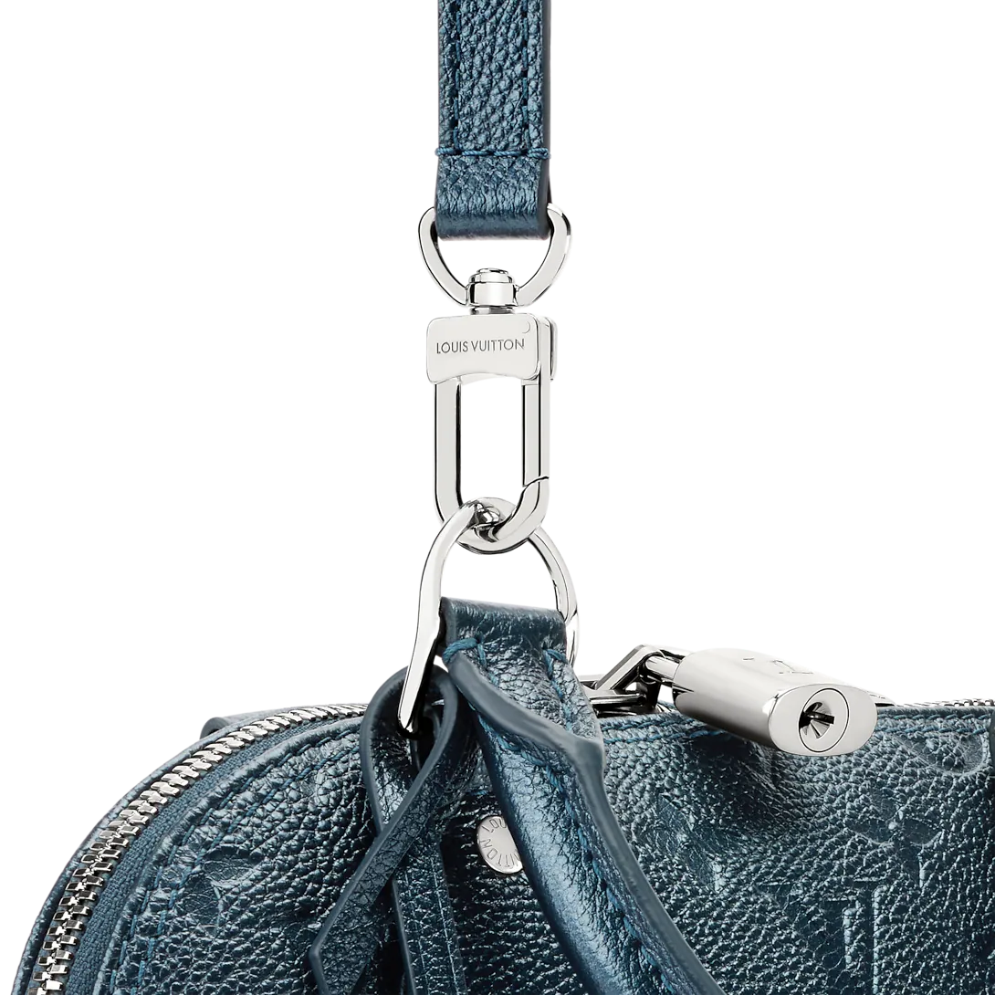 Alma BB Blue Monogram Print