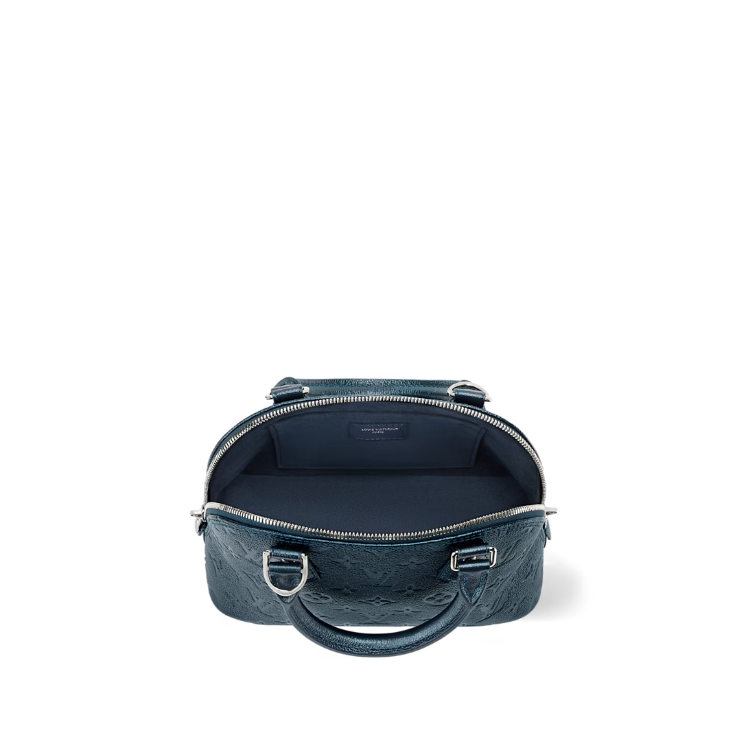 Alma BB Blue Monogram Print