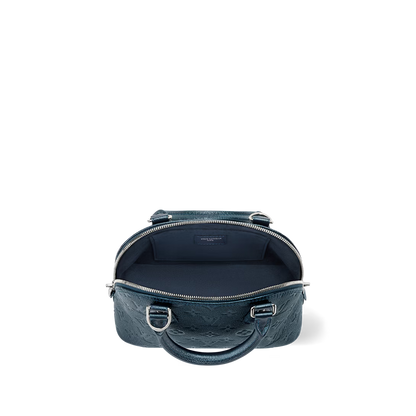 Alma BB Blue Monogram Print