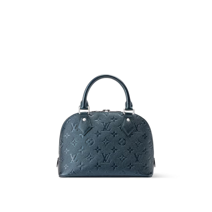 Alma BB Blue Monogram Print