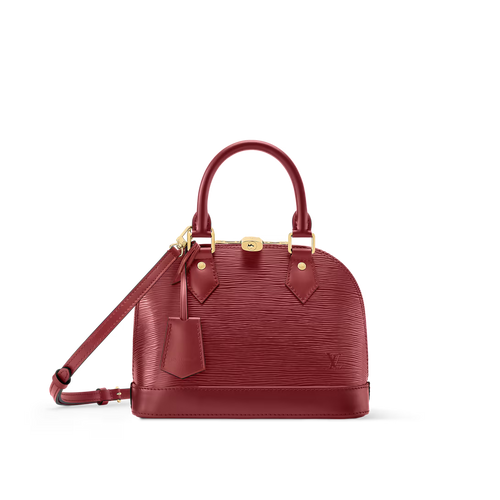 Alma BB Red Monogram Print