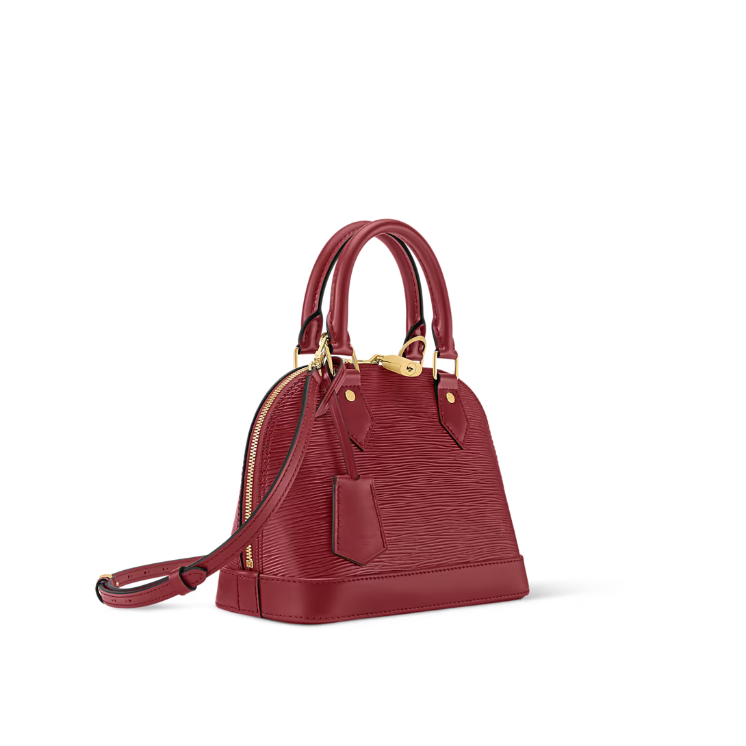 Alma BB Red Monogram Print