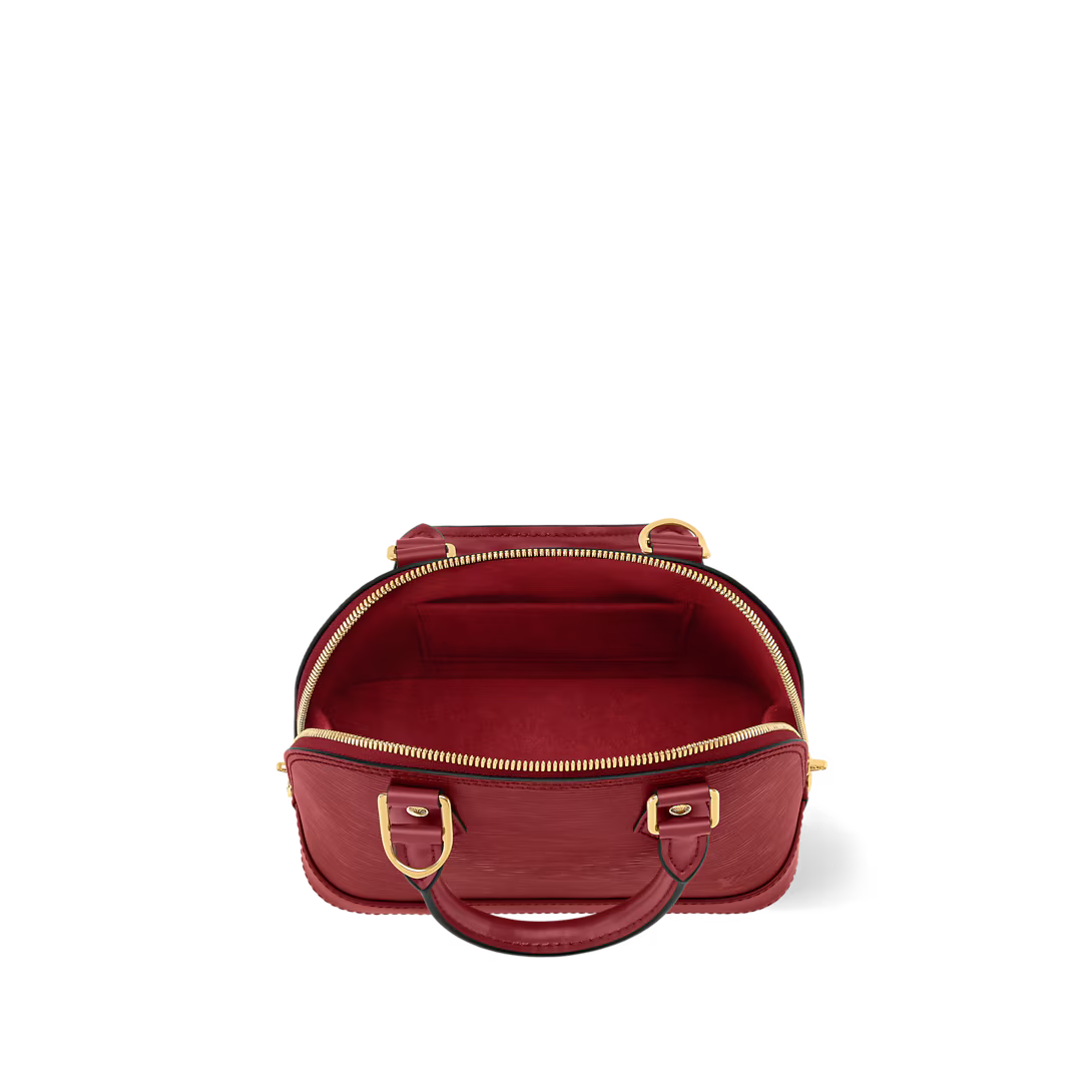 Alma BB Red Monogram Print