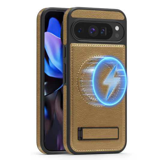 Premium Leather MagSafe Case with Kickstand for Google Pixel