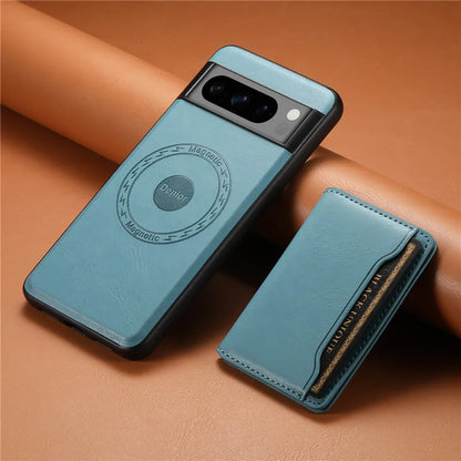 Magnetic Leather Case with Wallet For Google Pixel Series