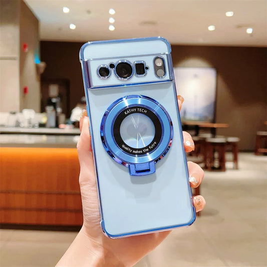 Shockproof Case with Magnetic Stand Holder For Google Pixel Series