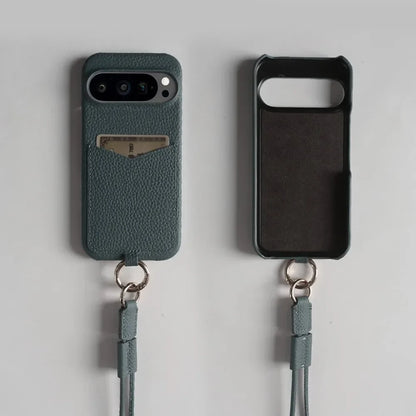 Crossbody Leather Case with Card Holder For Pixel Series