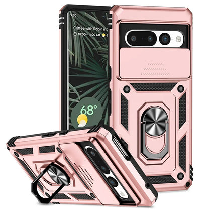 Shockproof Case with Slide Camera Protection For Google Pixel Series