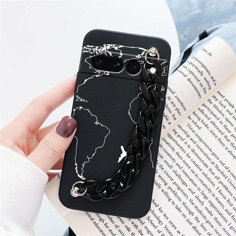 Flowers Silicone Matte Cover For Google Pixel 7 Pro