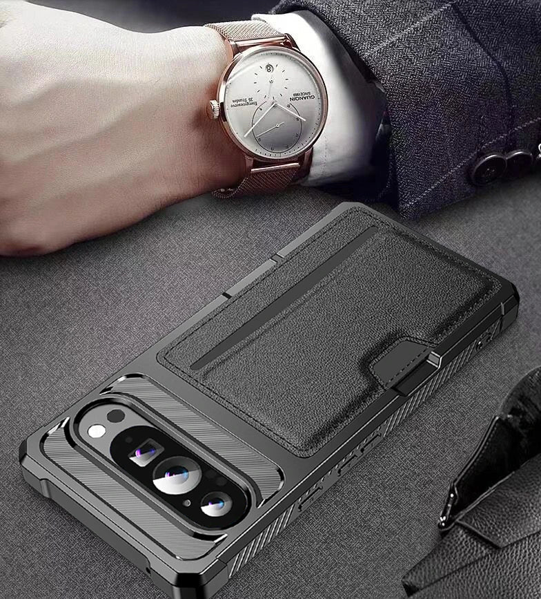 Leather Wallet Case For Google Pixel Series