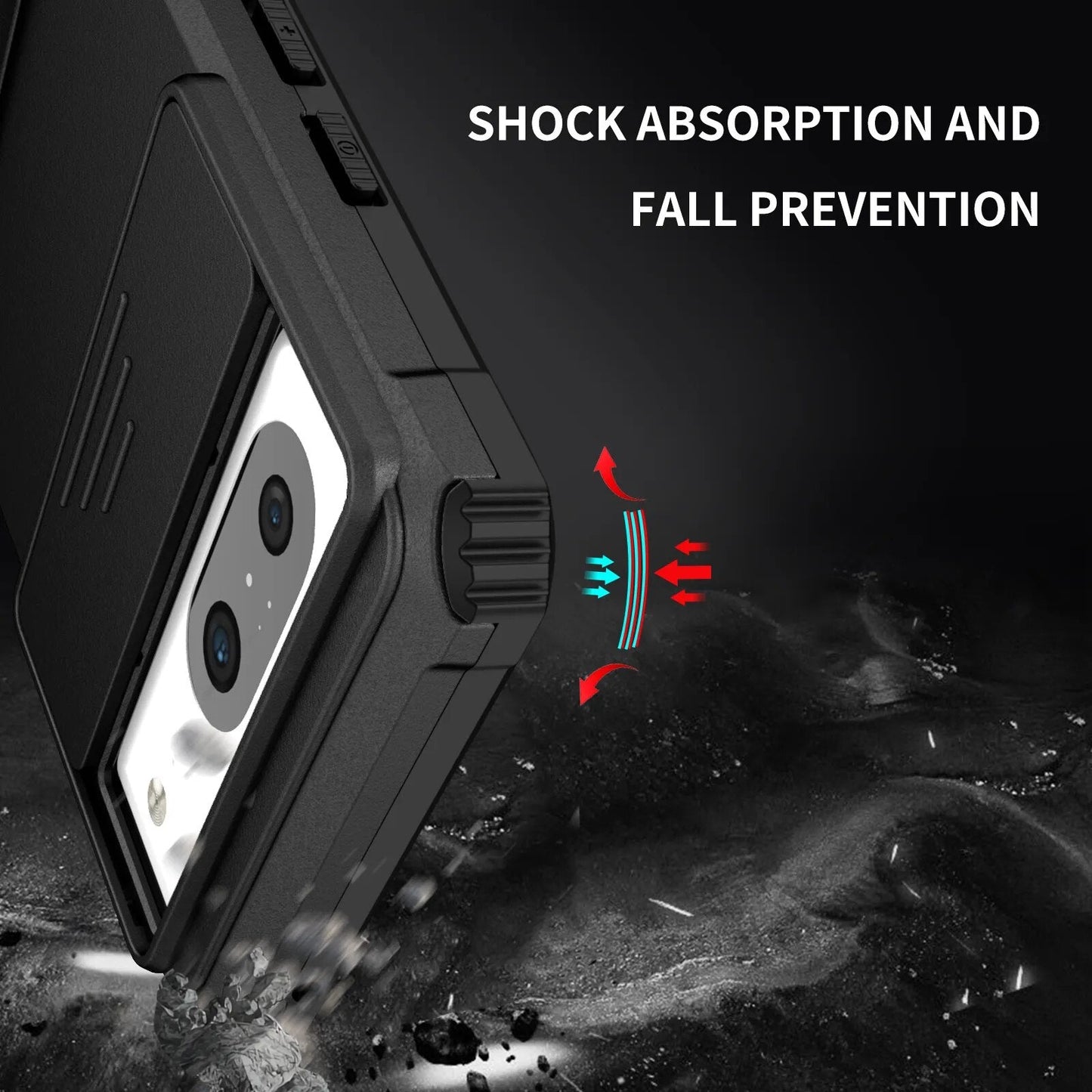 Shockproof Case with Stand Bracket For Google Pixel 8 Series