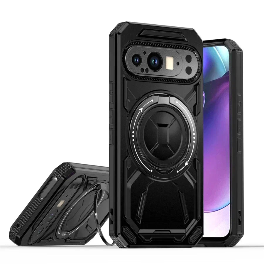 Magnetic Armor Case with Ring for Google Pixel 9 Series