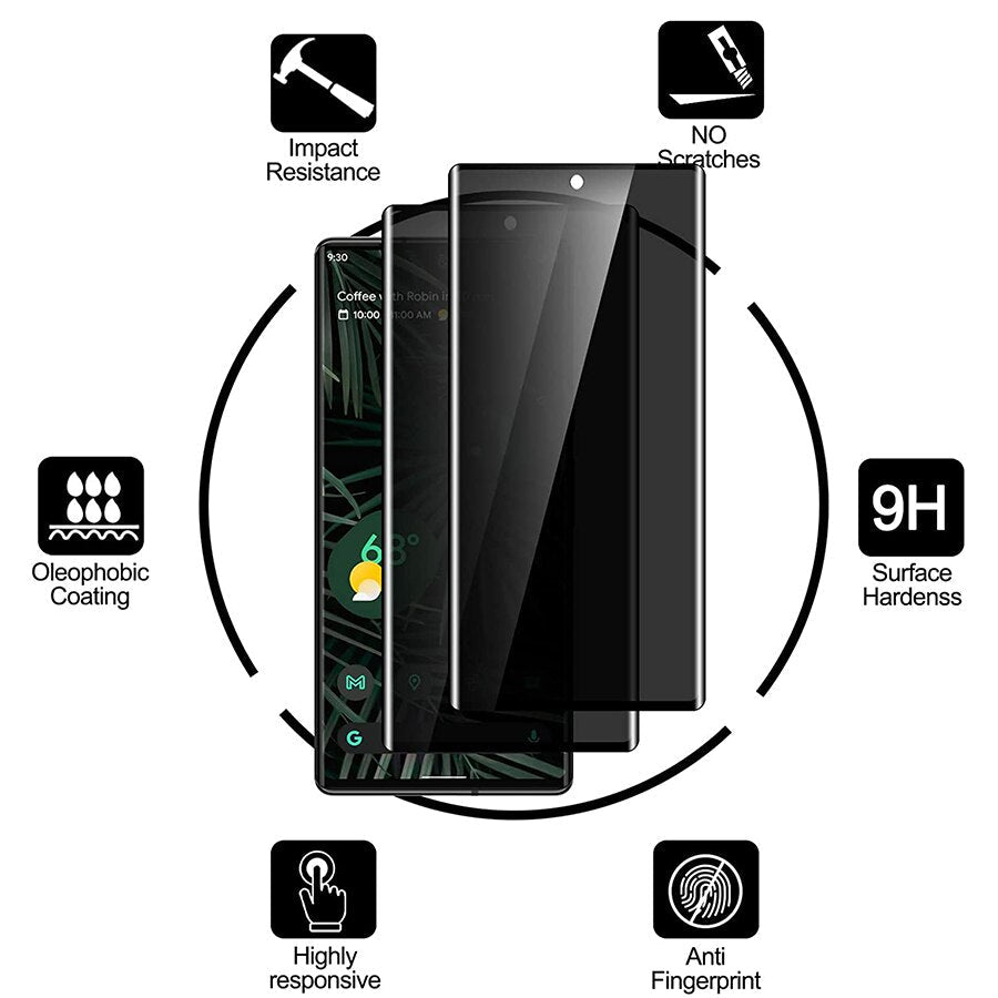 Anti Spy Tempered Glass For Google Pixel 7 Series