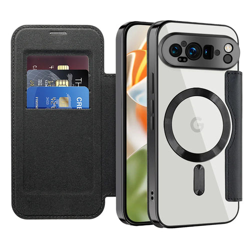 Leather Magsafe Case with Card Slot Holder For Pixel Series