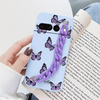 Flowers Silicone Matte Cover For Google Pixel 7 Pro