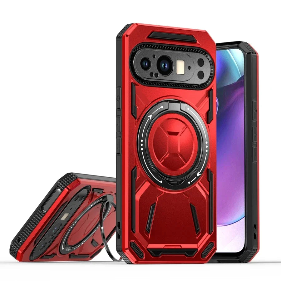 Magnetic Armor Case with Ring for Google Pixel 9 Series