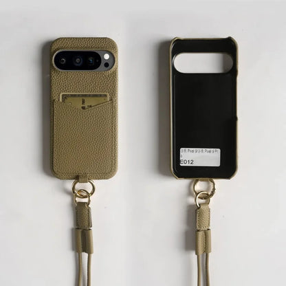 Crossbody Leather Case with Card Holder For Pixel Series