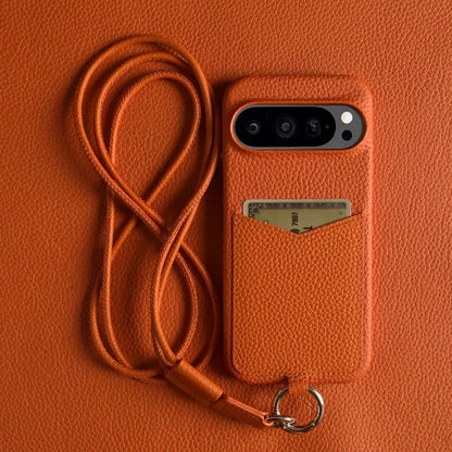 Crossbody Leather Case with Card Holder For Pixel Series