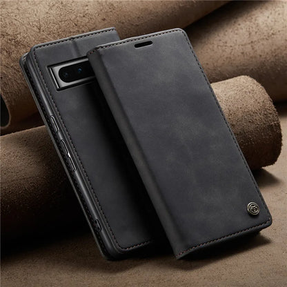 Magnetic Leather Case with Card Holder for Google Pixel Series