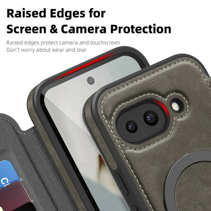 Magnetic Leather Case with Card Holder For Google Pixel Series