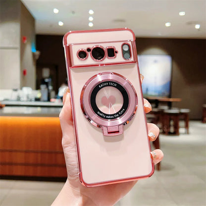 Shockproof Case with Magnetic Stand Holder For Google Pixel Series