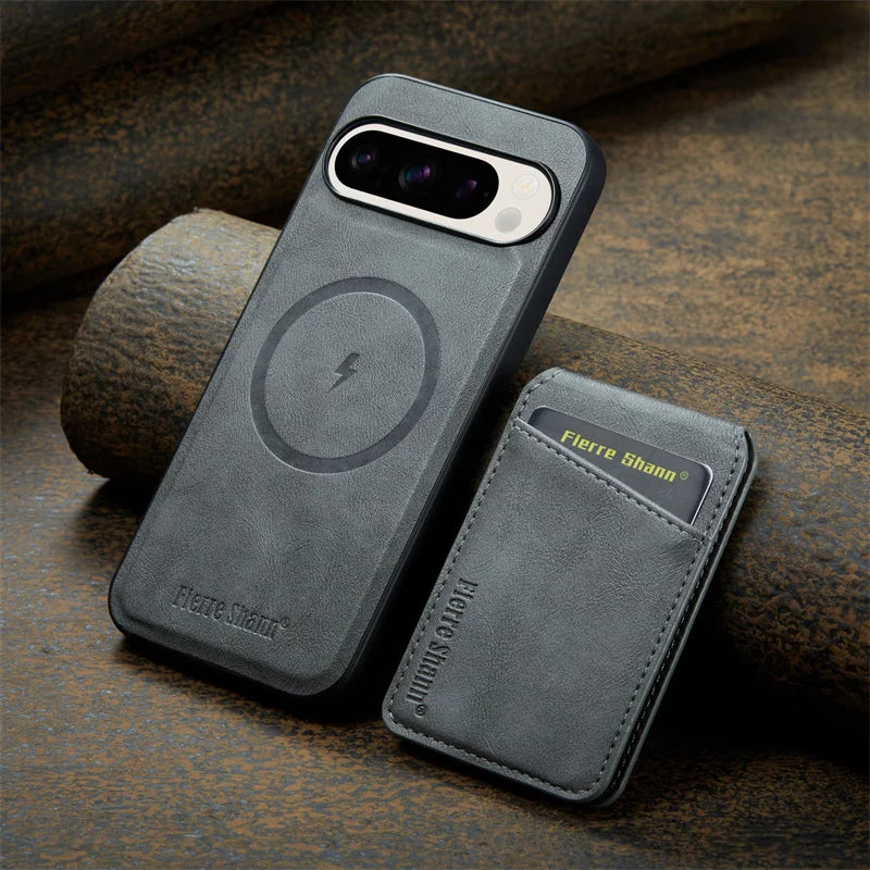 Leather Case with Wallet For Google Pixel Series