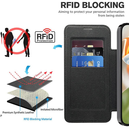 Leather Magsafe Case with Card Slot Holder For Pixel Series