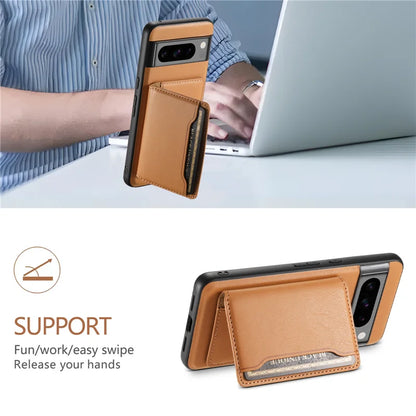 Magnetic Leather Case with Wallet For Google Pixel Series