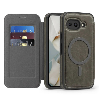 Magnetic Leather Case with Card Holder For Google Pixel Series