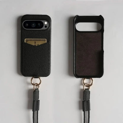 Crossbody Leather Case with Card Holder For Pixel Series