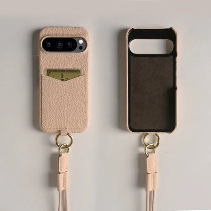 Crossbody Leather Case with Card Holder For Pixel Series