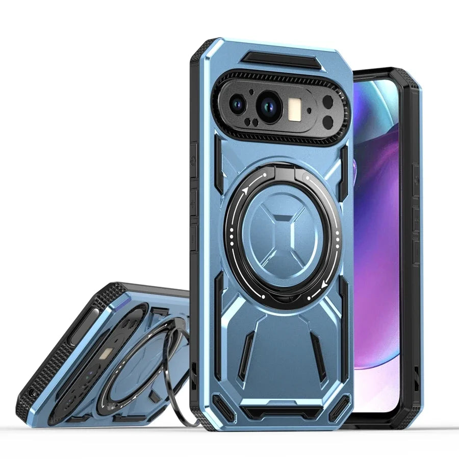 Magnetic Armor Case with Ring for Google Pixel 9 Series