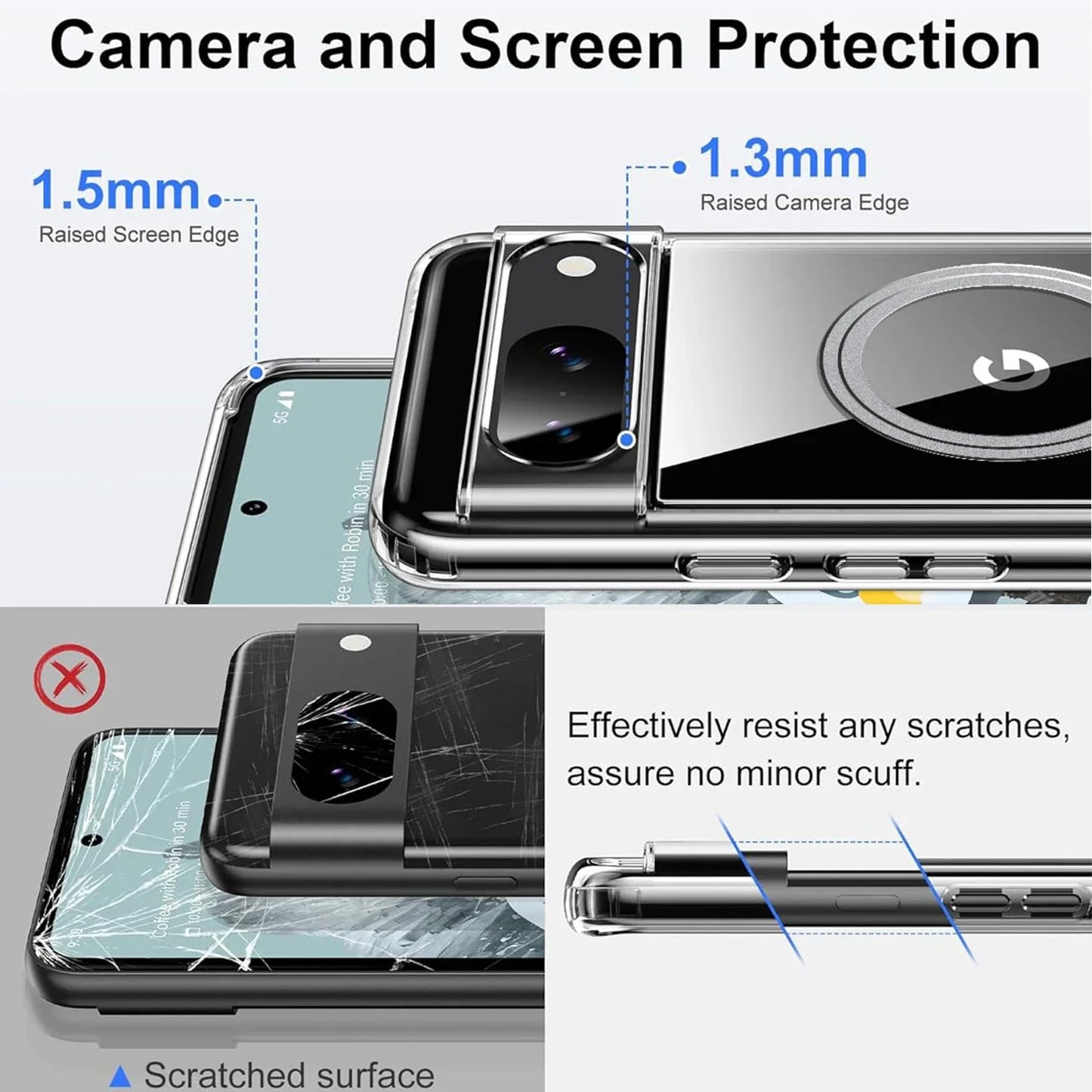 Transparent Magsafe Case For Google Pixel Series