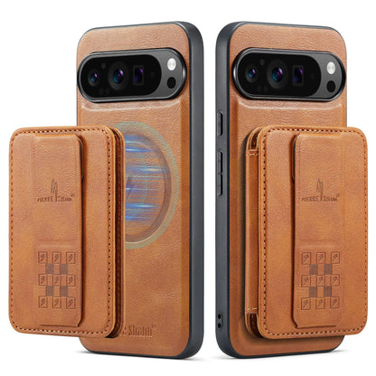 Leather Case with Detachable Magnetic Wallet For Pixel Series