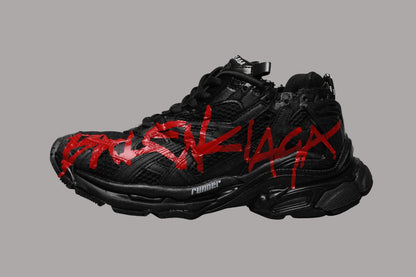 BLCG Runner Black Red Graffiti