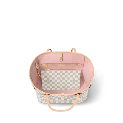 Never full MM Damier Azur Canva