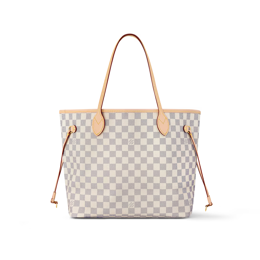 Never full MM Damier Azur Canva