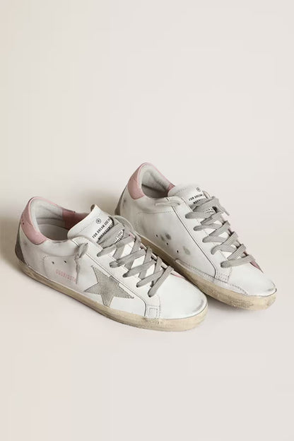 Low Baskets – Grey Suede & Pink Leather Edition