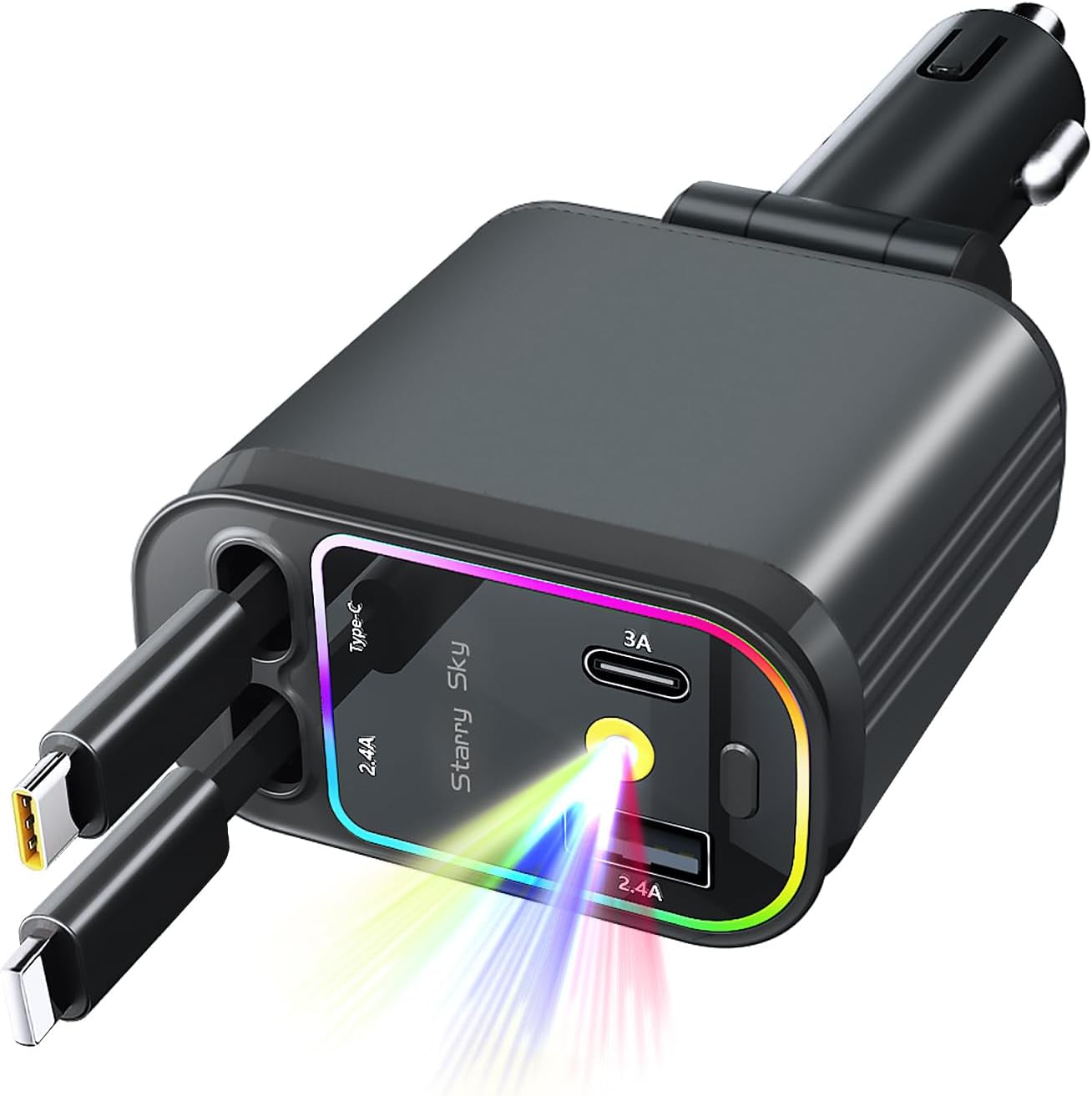 5 in 1 Retractable Car Charger