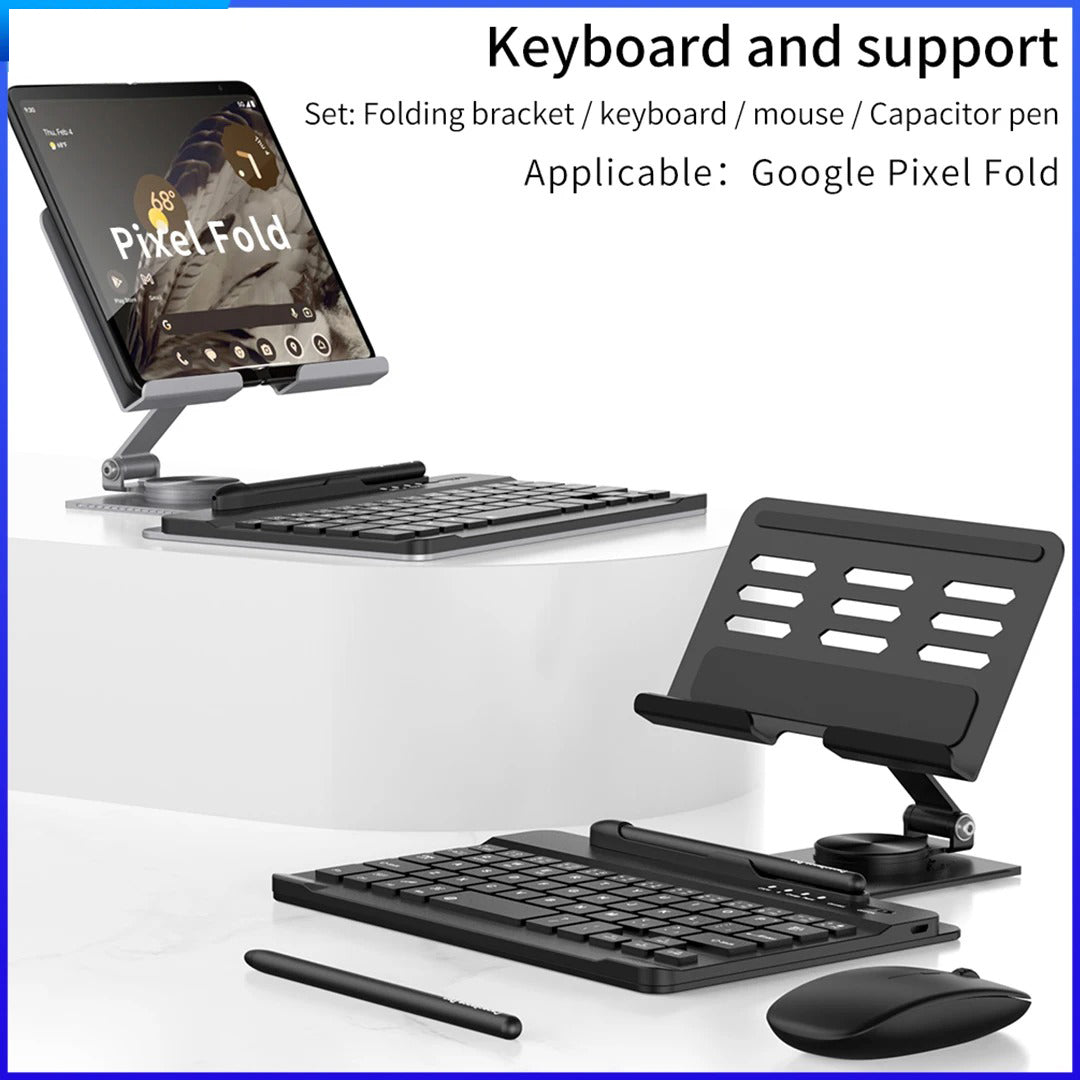 Desk Stand and Bluetooth Keyboard for Google Pixel Fold